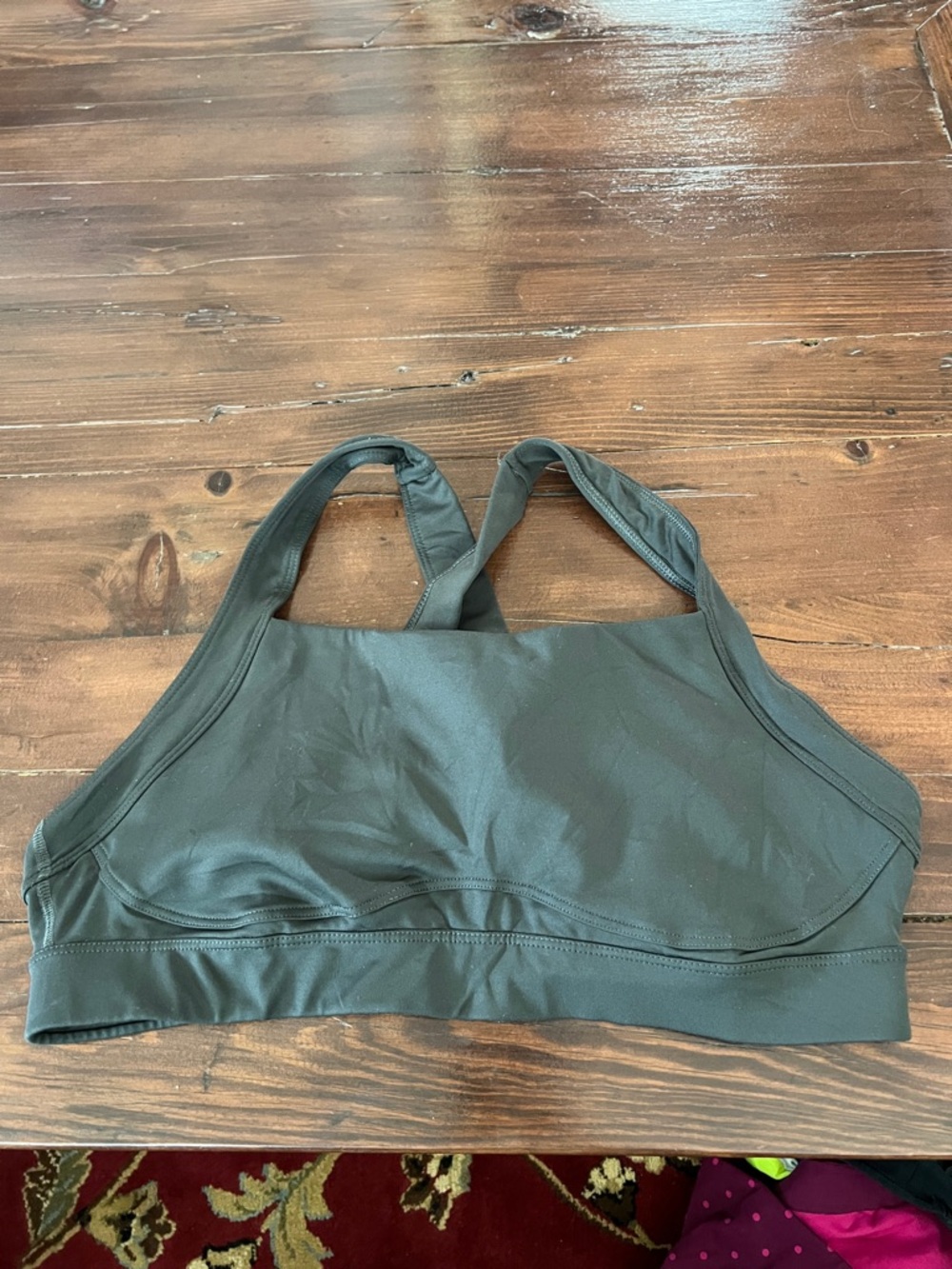Old Navy Olive Green Racerback Sports Bra